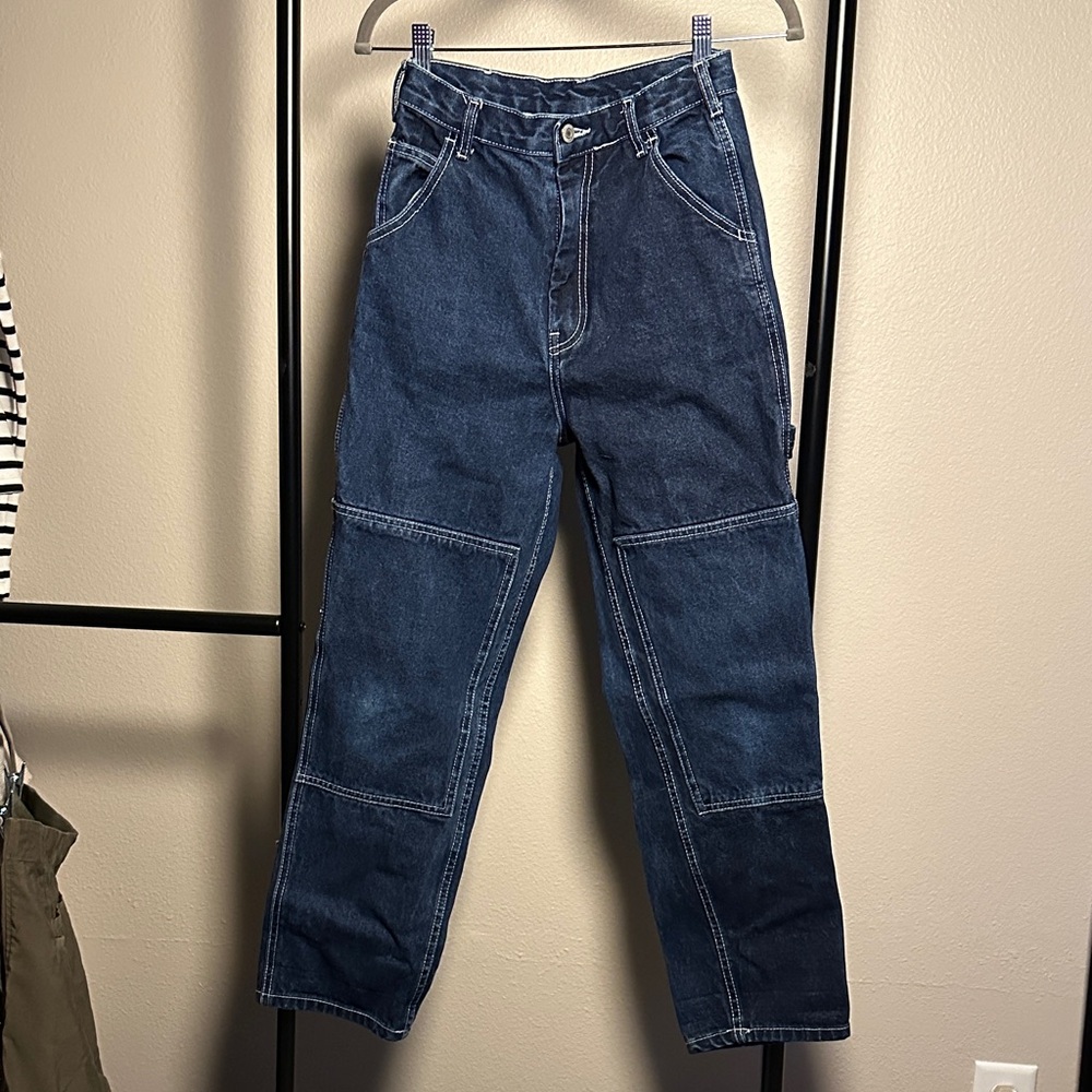 Women's High Rise Dark Blue Jeans